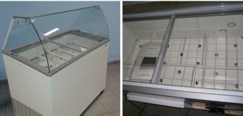 Витрина для мороженого CRYSTAL VENUS 36 VITRINE Corved (гнутое стекло) без запасника