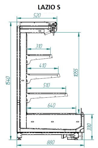 Холодильная горка Italfrigo Lazio S9 3750 Д