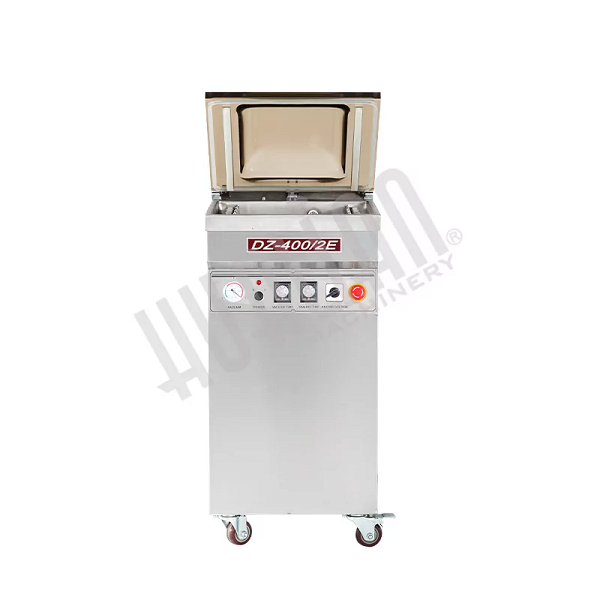 Напольный вакуумный упаковщик DZQ-400/2E (нерж., газ)