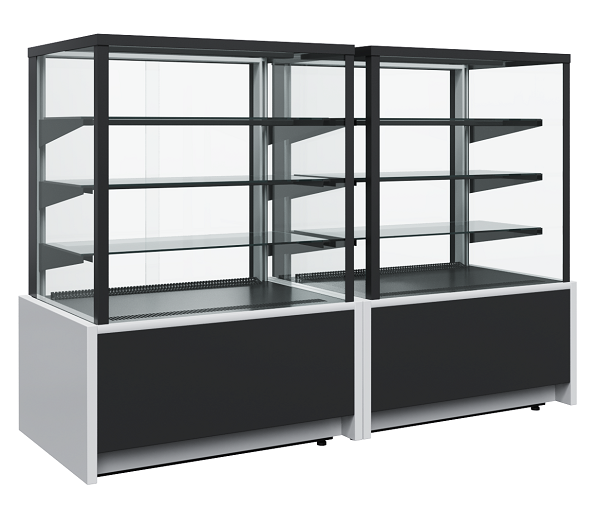 Витрина кондитерская нейтральная 1,3 Сarboma Cube KC70 N 1,3-1 LIGHT 0102-0109