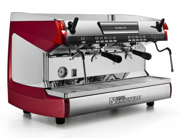 Профессиональная кофемашина Nuova Simonelli Aurelia II 2Gr V 220В высокие группы/подсветка/цвет красный