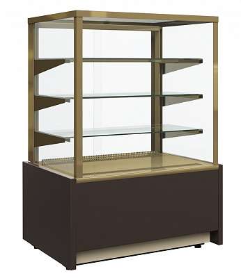 Витрина кондитерская холодильная Carboma Cube Люкс ВХСв-0,9д KC70 VV 0,9-1 STANDARD 0102-0109 