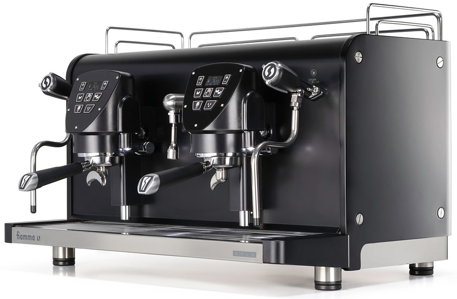 Профессиональная кофемашина FIAMMA серии Vela 2 Dual TC Black (2 высокие группы, авт., двойной бойлер)