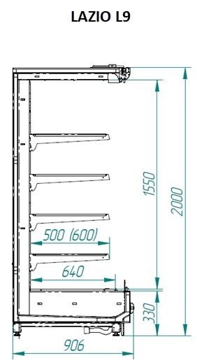 Холодильная горка Italfrigo Lazio L9 2500 Д