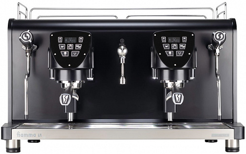 Профессиональная кофемашина FIAMMA серии Vela 2 Dual TC Black (2 высокие группы, авт., двойной бойлер)