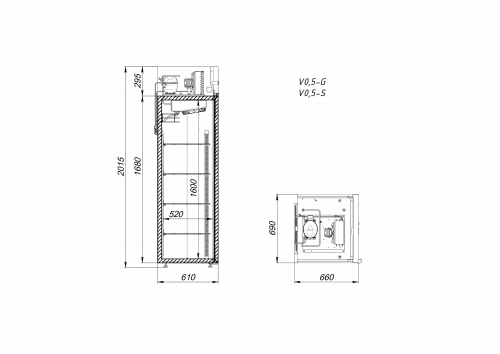 Шкаф холодильный Аркто V1.0-S