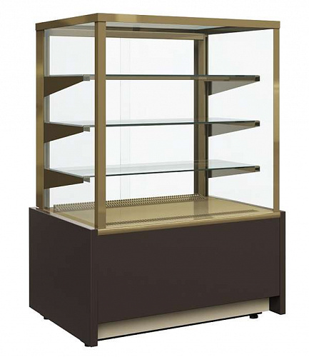 Витрина кондитерская холодильная Сarboma Cube ВХСв-1,3д для шоколада KC70 VH 1,3-1 LIGHT Chocolate 0102-0109