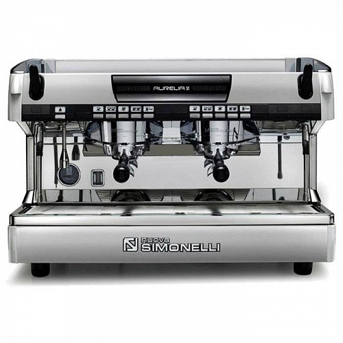 Профессиональная кофемашина Nuova Simonelli Aurelia II 2GR V высокая группа/белый жемчуг/LED подсветка